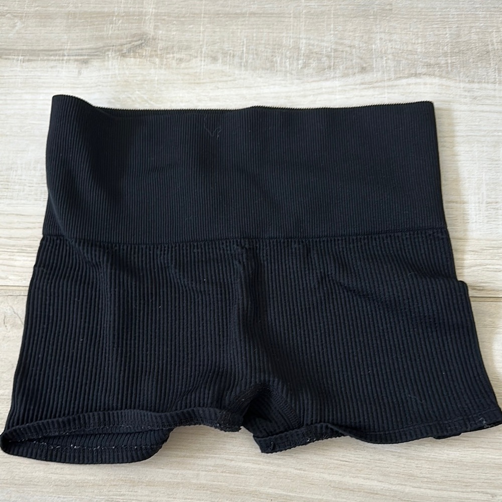 Black Ribbed Women's Shorts Colsie